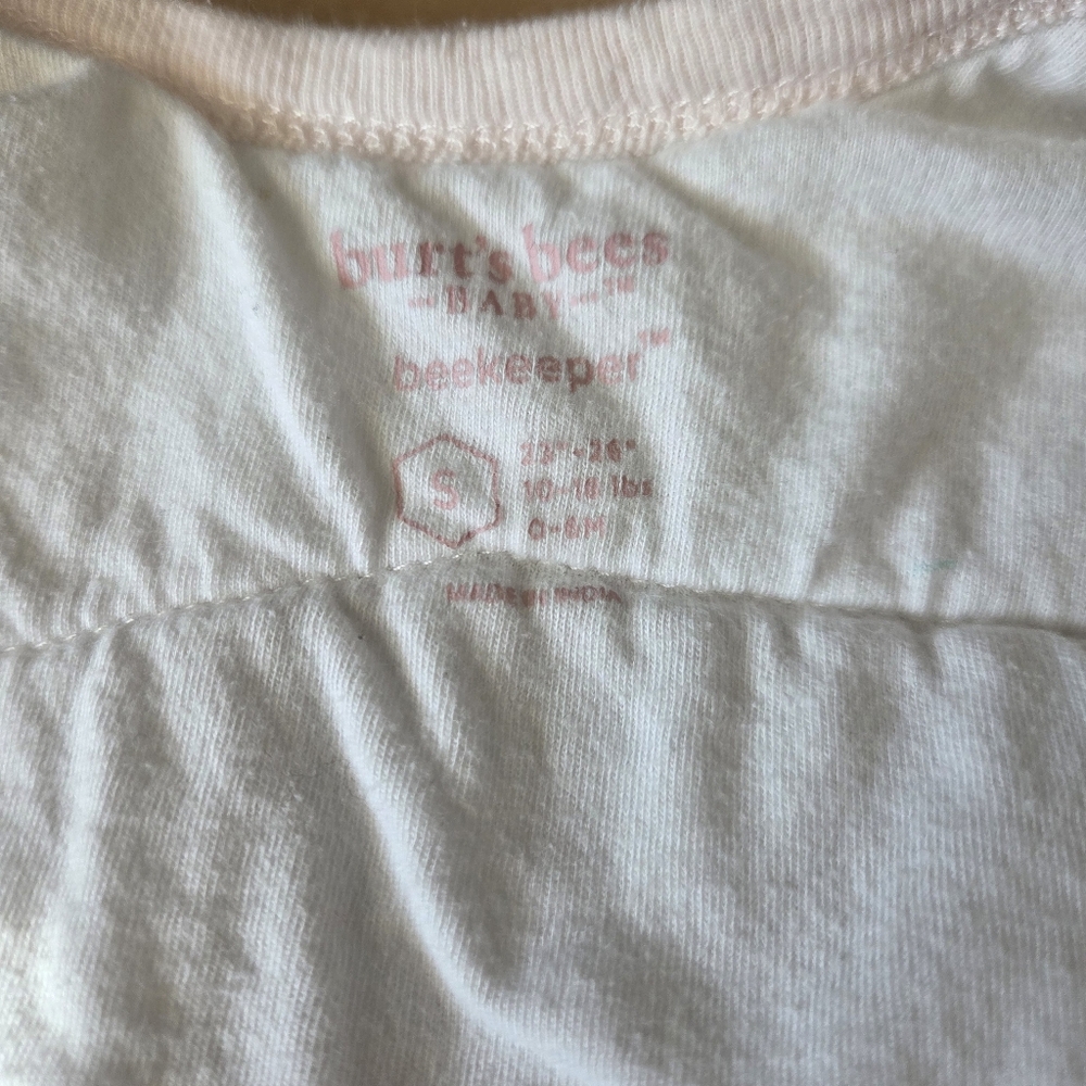 Burt’s Bees Baby Pink Rose Beekeeper Small 0-6 Months - Picture 7 of 8